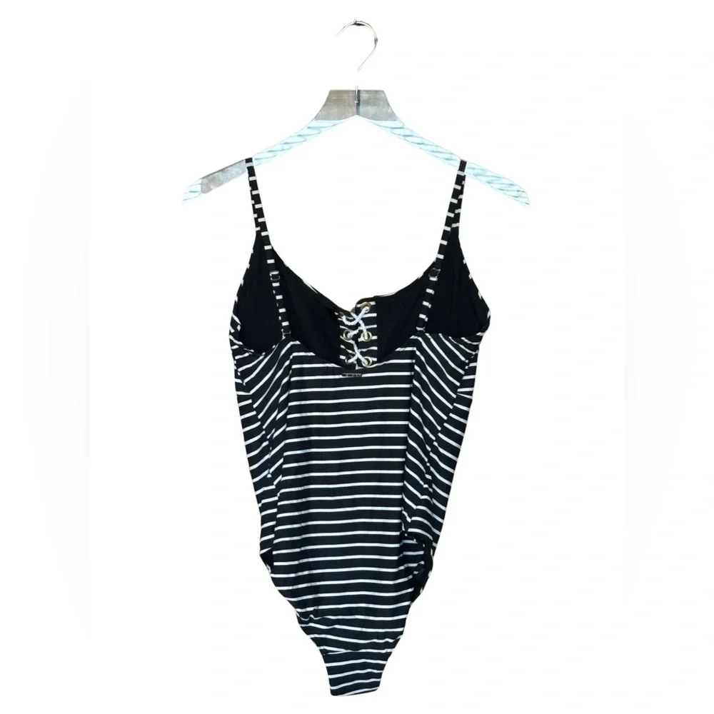 Sea‎ Level Chamarel Lace Up Bralette One Piece Swimsuit - Night Sky